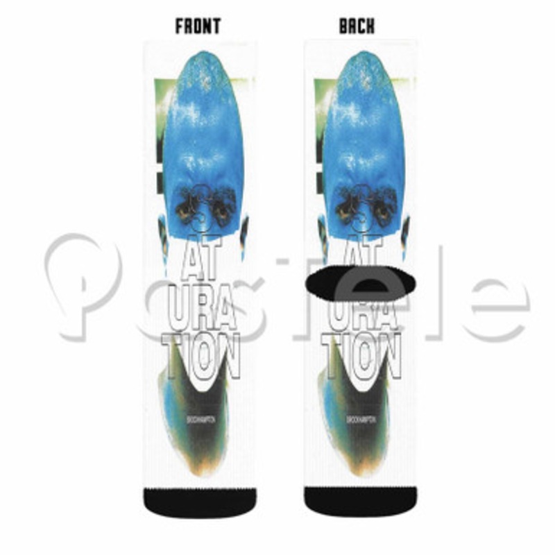 Bank Brockhampton Custom Sublimation Personalized Printed Socks Polyester Acrylic Nylon Spandex
