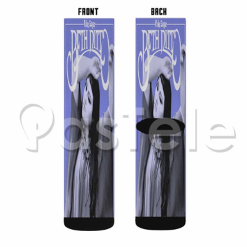 Beth Ditto In And Out Custom Sublimation Personalized Printed Socks Polyester Acrylic Nylon Spandex