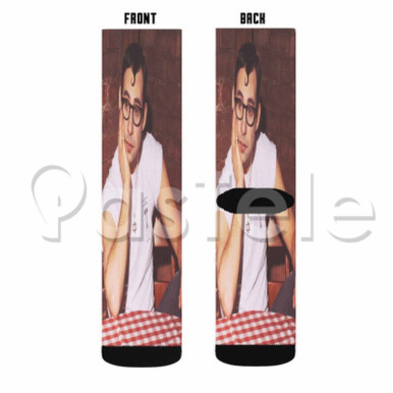 Bleachers and Mister Wives Custom Sublimation Personalized Printed Socks Polyester Acrylic Nylon Spandex
