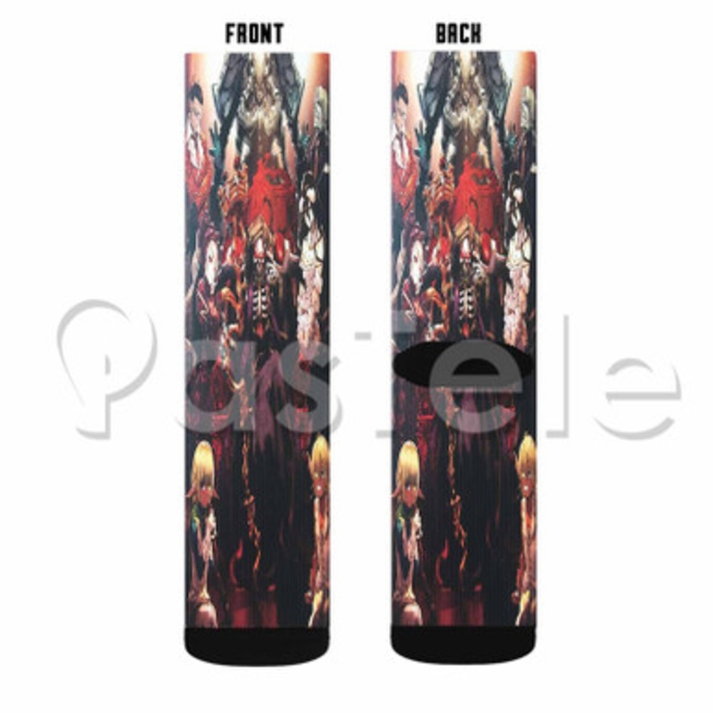 Floor Guardians Overlord Custom Sublimation Personalized Printed Socks Polyester Acrylic Nylon Spandex