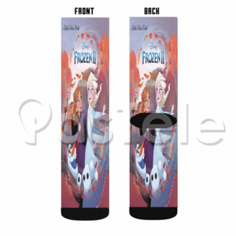 Frozen 2 Disney Custom Sublimation Personalized Printed Socks Polyester Acrylic Nylon Spandex
