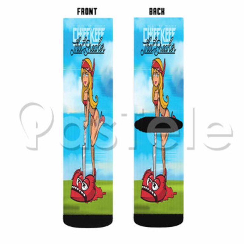 Grab A Star Chief Keef Custom Sublimation Personalized Printed Socks Polyester Acrylic Nylon Spandex