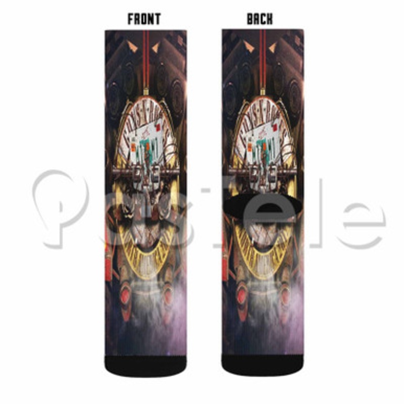 Guns N Roses Miami Custom Sublimation Personalized Printed Socks Polyester Acrylic Nylon Spandex