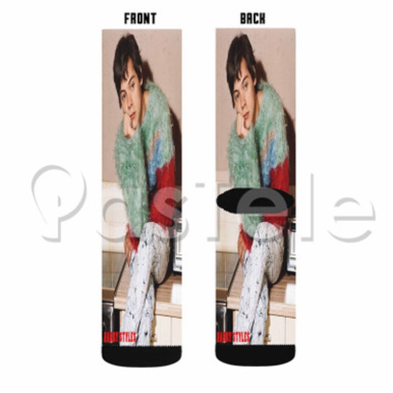 Harry Styles Custom Sublimation Personalized Printed Socks Polyester Acrylic Nylon Spandex