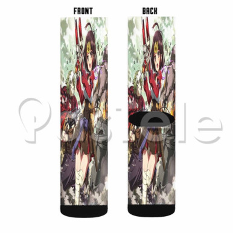 Ikoma Kabaneri of the Iron Fortress Custom Sublimation Personalized Printed Socks Polyester Acrylic Nylon Spandex