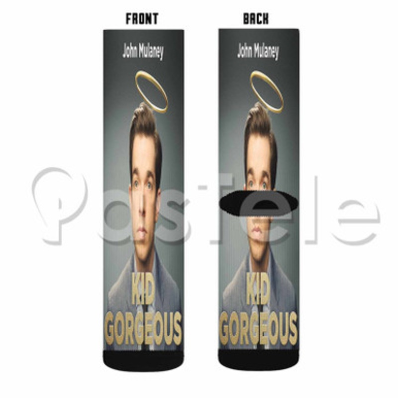 John Mulaney Kid Gorgeous Custom Sublimation Personalized Printed Socks Polyester Acrylic Nylon Spandex