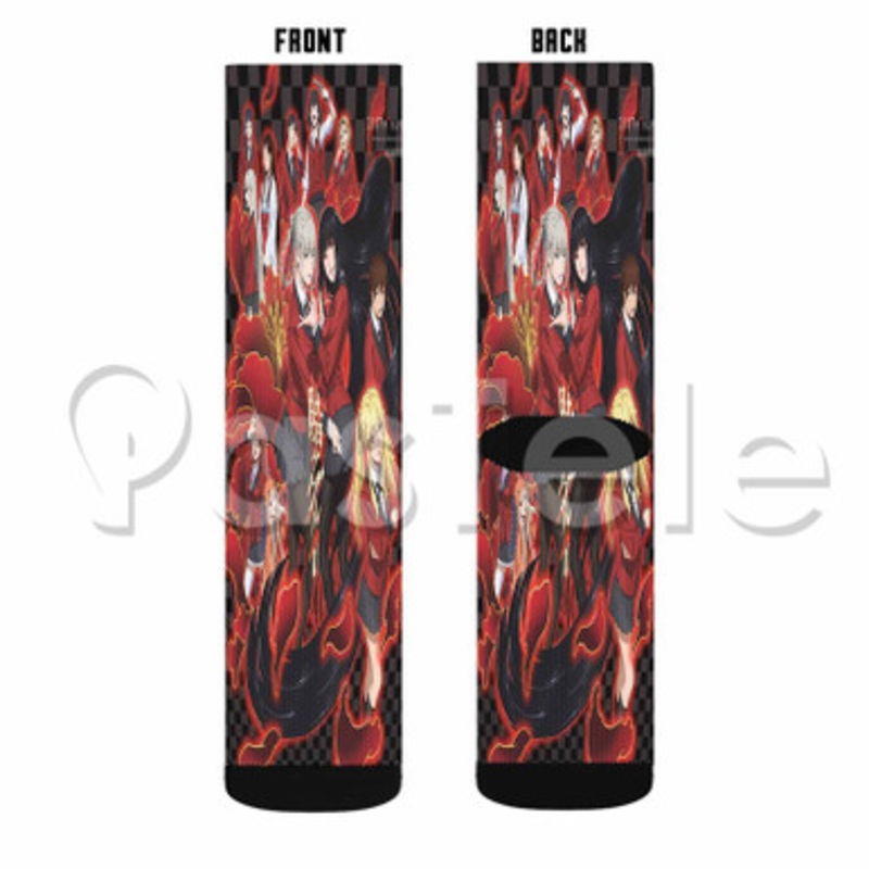 Kakegurui Custom Sublimation Personalized Printed Socks Polyester Acrylic Nylon Spandex