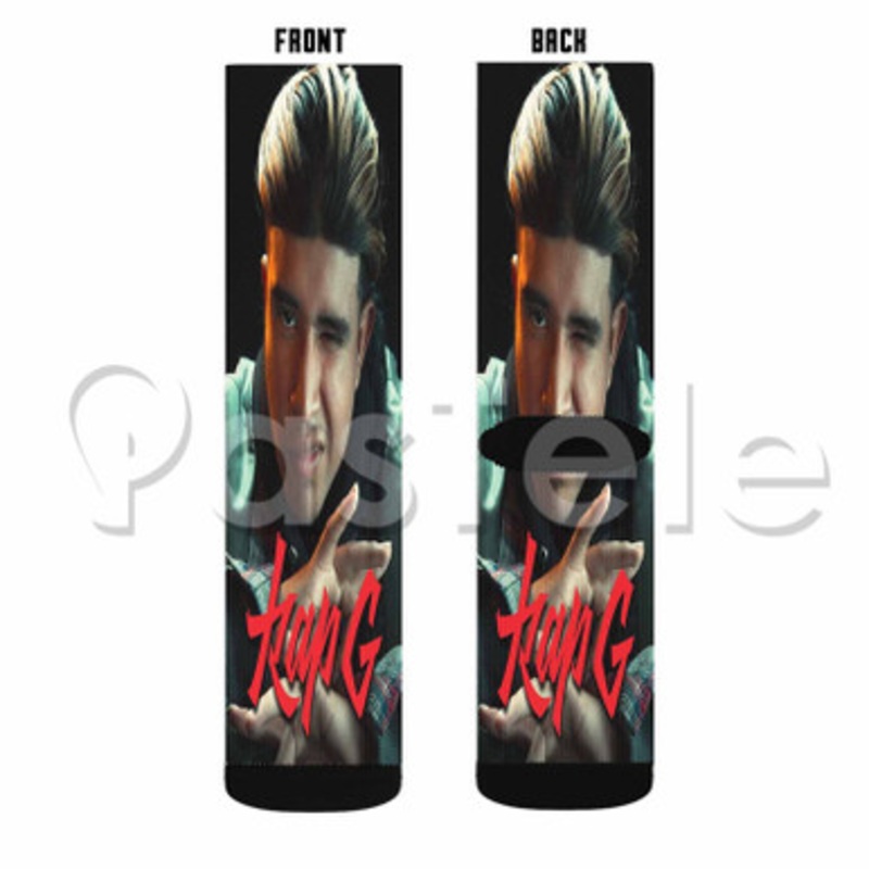 Kap G Custom Sublimation Personalized Printed Socks Polyester Acrylic Nylon Spandex
