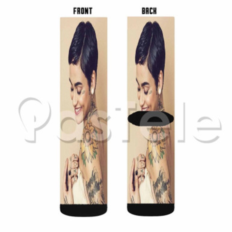 Kehlani Custom Sublimation Personalized Printed Socks Polyester Acrylic Nylon Spandex