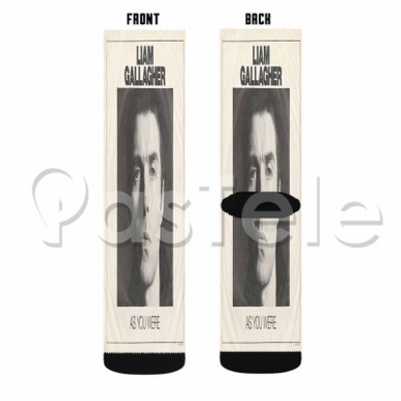 Liam Gallagher Chinatown Custom Sublimation Personalized Printed Socks Polyester Acrylic Nylon Spandex