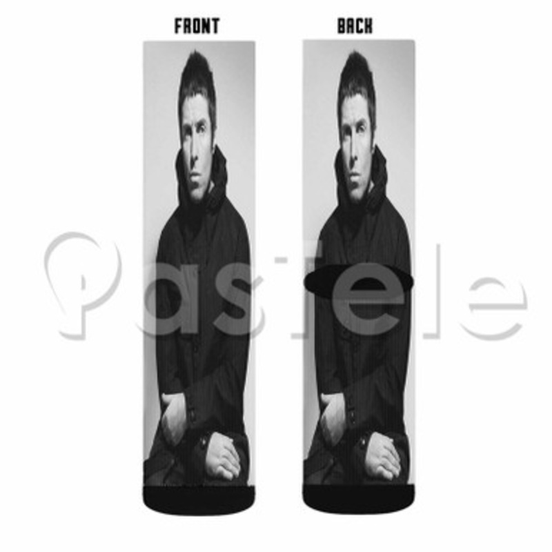 Liam Gallagher Custom Sublimation Personalized Printed Socks Polyester Acrylic Nylon Spandex