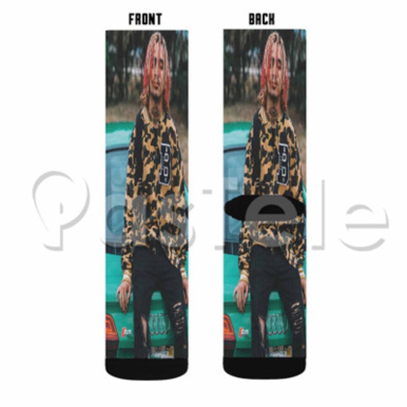 Lil Pump Custom Sublimation Personalized Printed Socks Polyester Acrylic Nylon Spandex