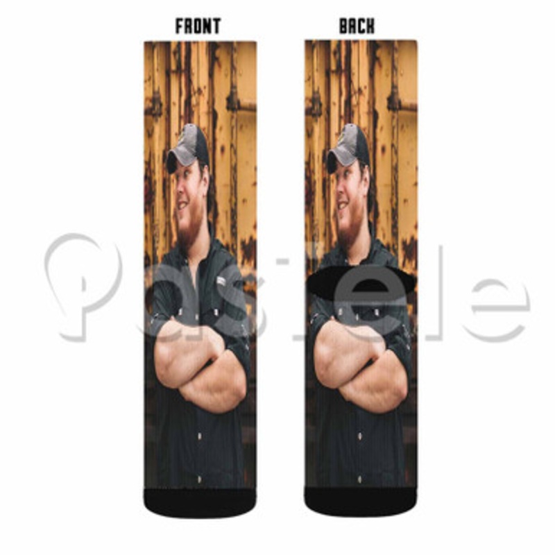 Luke Combs Custom Sublimation Personalized Printed Socks Polyester Acrylic Nylon Spandex