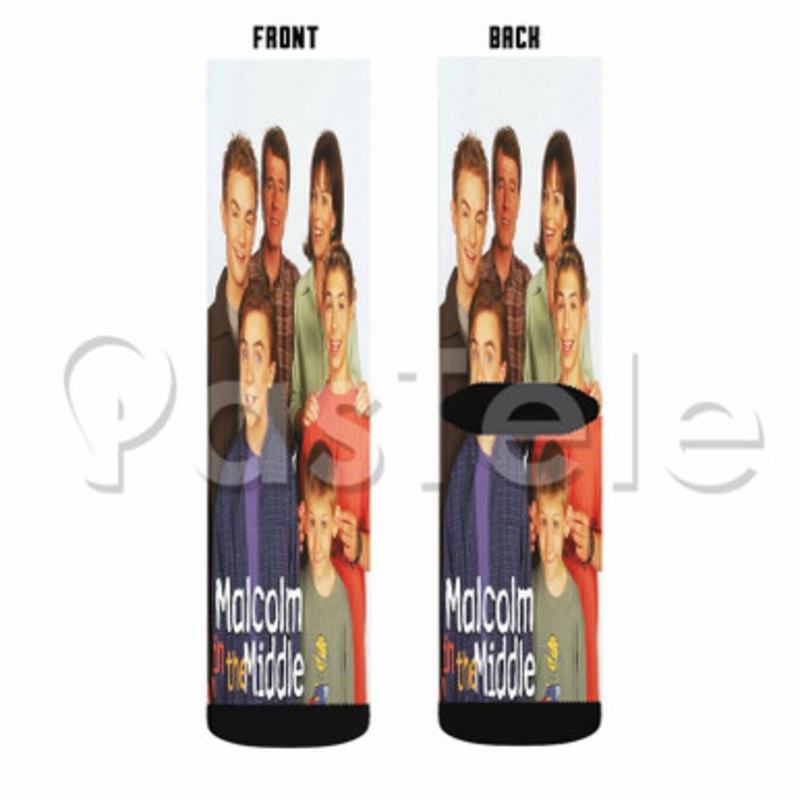 Malcolm in the Middle Custom Sublimation Personalized Printed Socks Polyester Acrylic Nylon Spandex