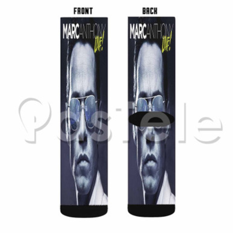 Marc Anthony Custom Sublimation Personalized Printed Socks Polyester Acrylic Nylon Spandex