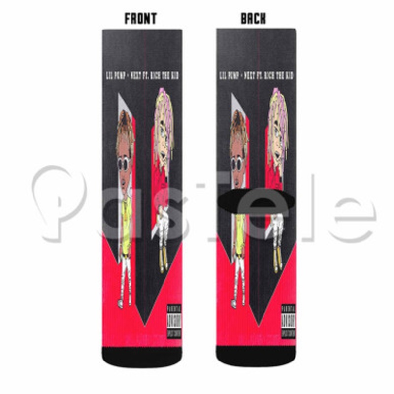 Next Lil Pump Feat Rich The Kid Custom Sublimation Personalized Printed Socks Polyester Acrylic Nylon Spandex