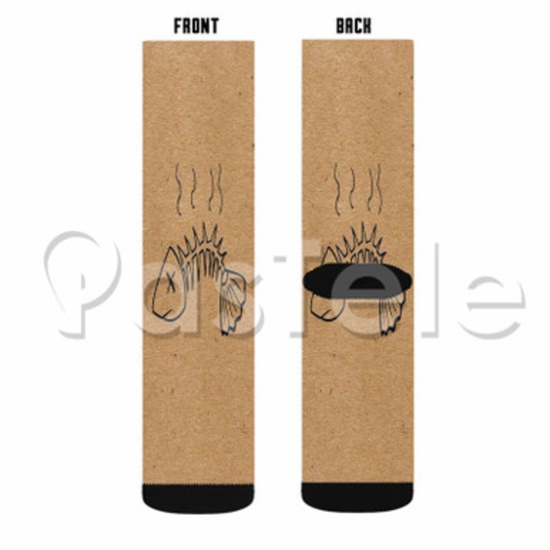 Panties In A Jumble Apollo Brown Planet Asia Custom Sublimation Personalized Printed Socks Polyester Acrylic Nylon Spandex