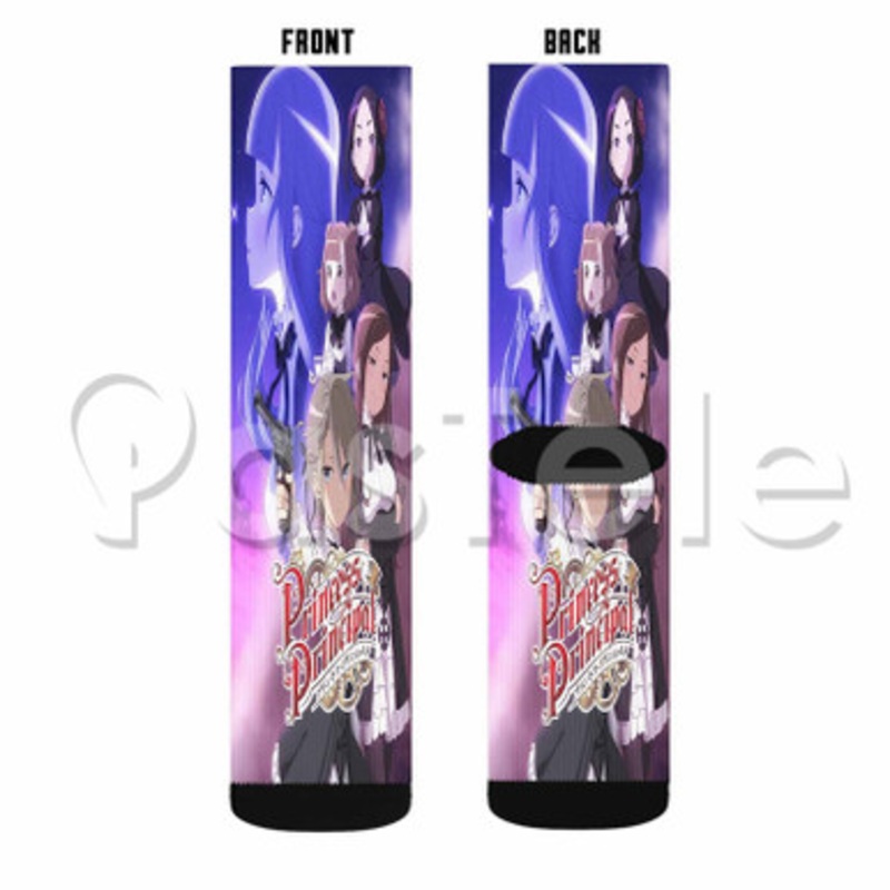 Princess Principal Custom Sublimation Personalized Printed Socks Polyester Acrylic Nylon Spandex