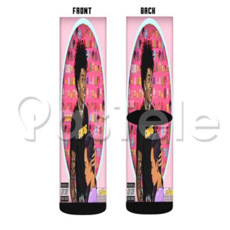 Purple Ape Sah Babii Custom Sublimation Personalized Printed Socks Polyester Acrylic Nylon Spandex