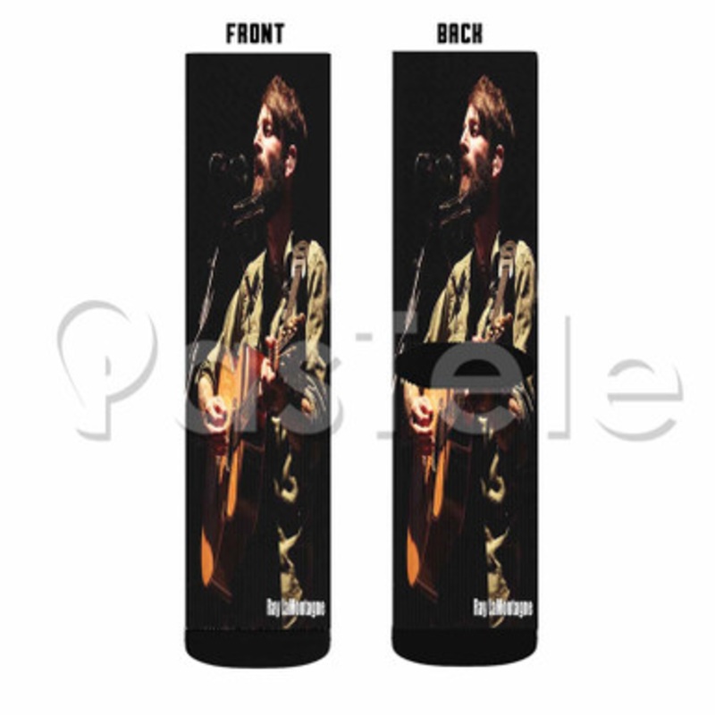 Ray La Montagne Custom Sublimation Personalized Printed Socks Polyester Acrylic Nylon Spandex