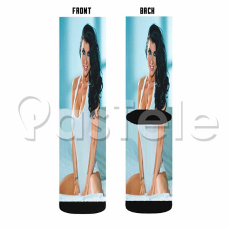 Romi Rain Custom Sublimation Personalized Printed Socks Polyester Acrylic Nylon Spandex