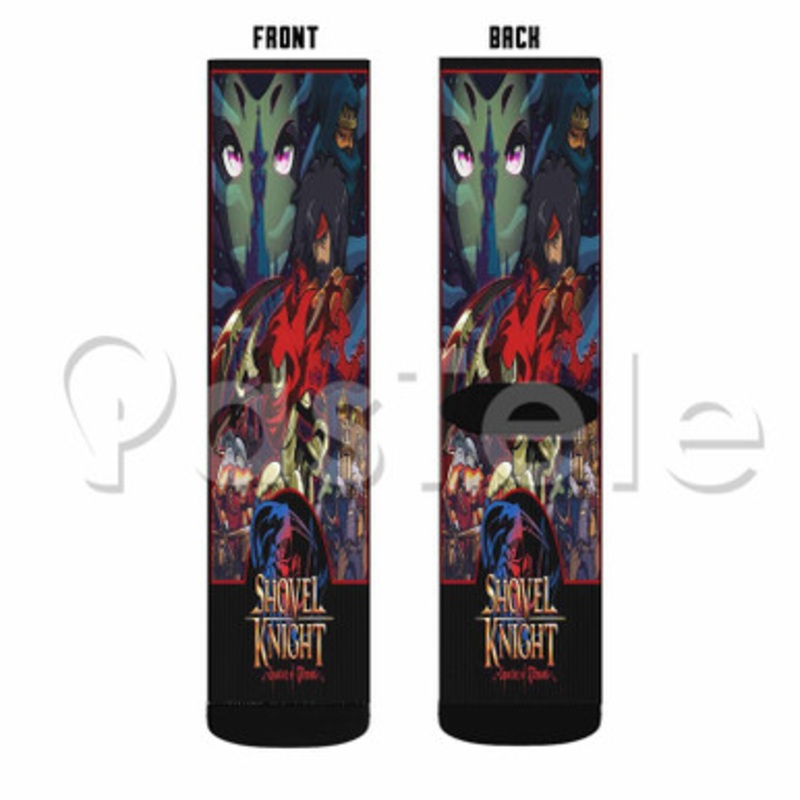 Shovel Knight Specter of Torment Custom Sublimation Personalized Printed Socks Polyester Acrylic Nylon Spandex