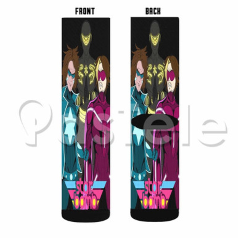 Starbomb II Custom Sublimation Personalized Printed Socks Polyester Acrylic Nylon Spandex
