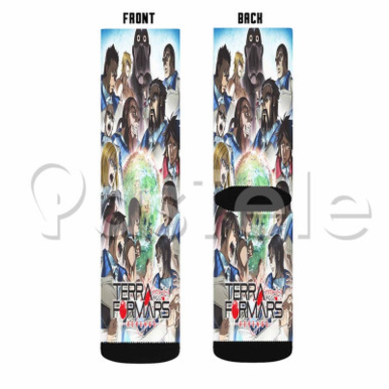 Terra Formars Custom Sublimation Personalized Printed Socks Polyester Acrylic Nylon Spandex