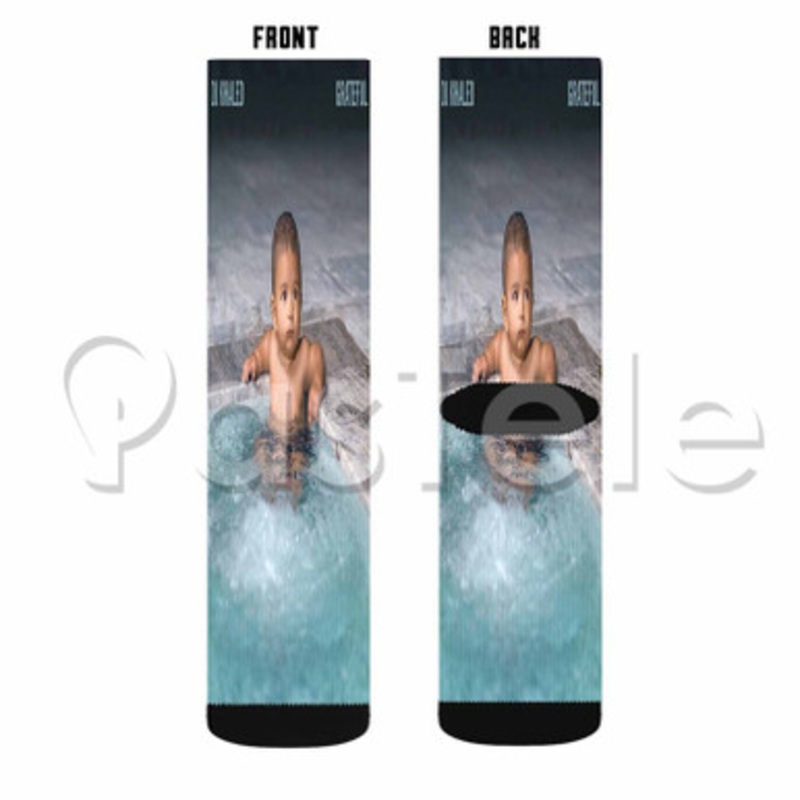 To The Max DJ Khaled Drake Custom Sublimation Personalized Printed Socks Polyester Acrylic Nylon Spandex