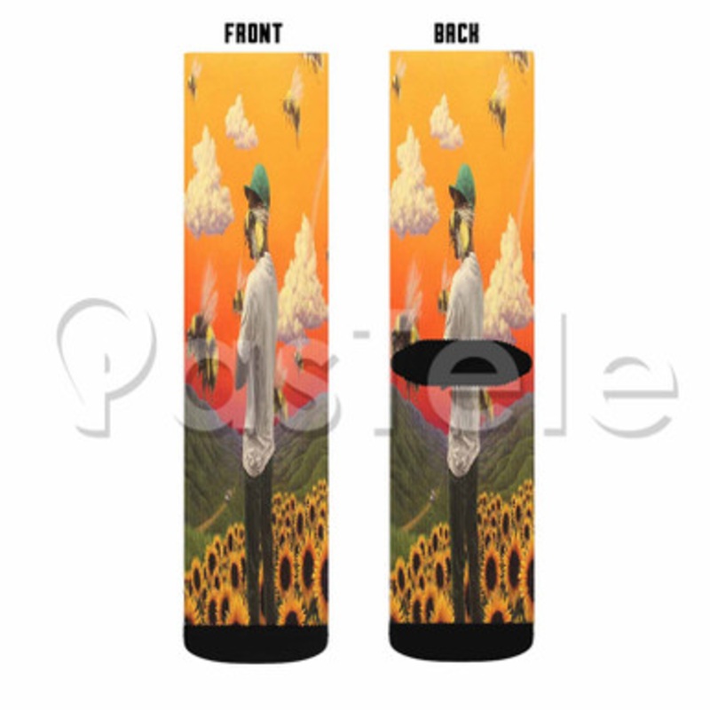 Tyler The Creator Boredom Custom Sublimation Personalized Printed Socks Polyester Acrylic Nylon Spandex