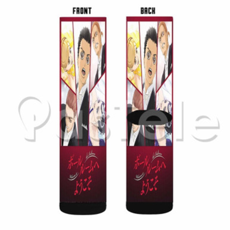 Welcome to the Ballroom Custom Sublimation Personalized Printed Socks Polyester Acrylic Nylon Spandex
