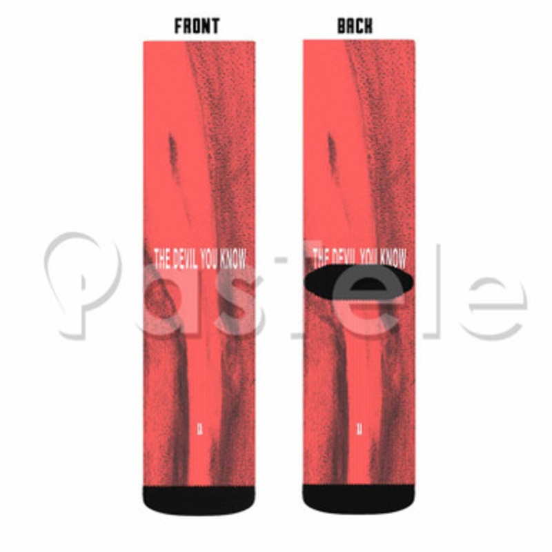 X Ambassadors The Devil You Know Custom Sublimation Personalized Printed Socks Polyester Acrylic Nylon Spandex