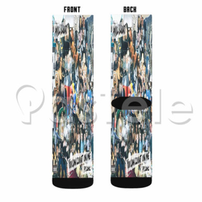 You Can Count On Me Ansel Elgort Feat Logic Custom Sublimation Personalized Printed Socks Polyester Acrylic Nylon Spandex