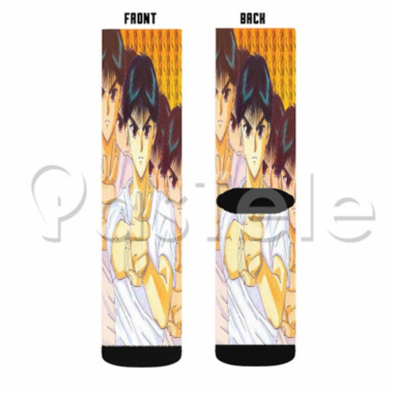 Yusuke Urameshi Custom Sublimation Personalized Printed Socks Polyester Acrylic Nylon Spandex