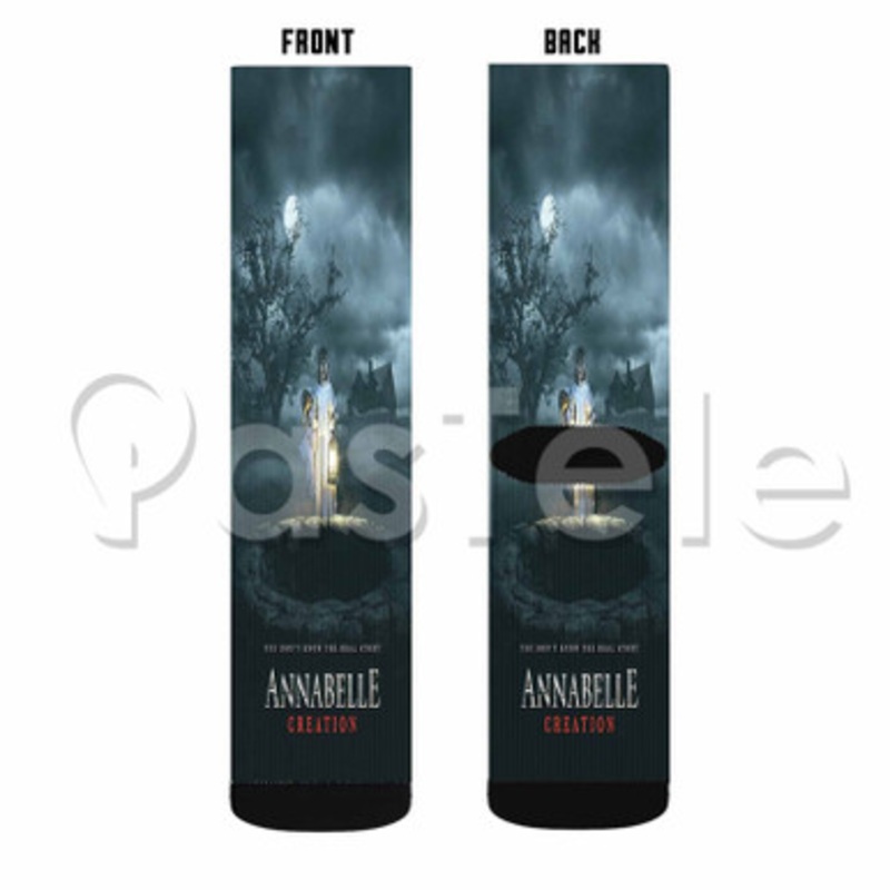 Annabelle Creation Custom Sublimation Personalized Printed Socks Polyester Acrylic Nylon Spandex