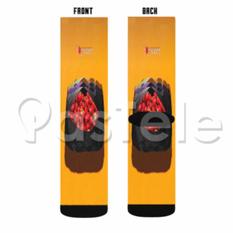 Bag Season Felly Feat Trip Carter Custom Sublimation Personalized Printed Socks Polyester Acrylic Nylon Spandex