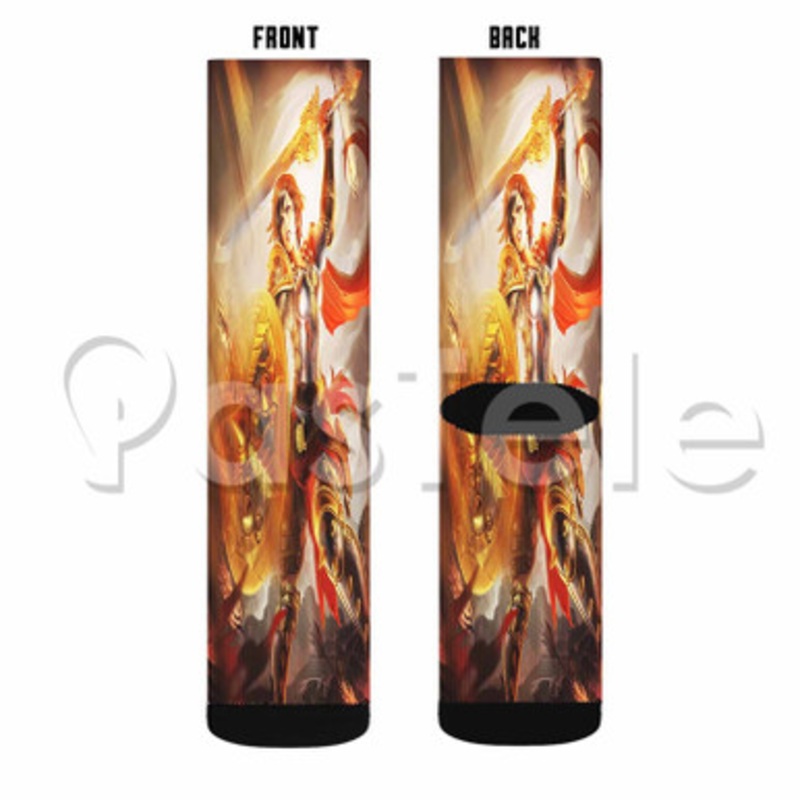Bellona Custom Sublimation Personalized Printed Socks Polyester Acrylic Nylon Spandex