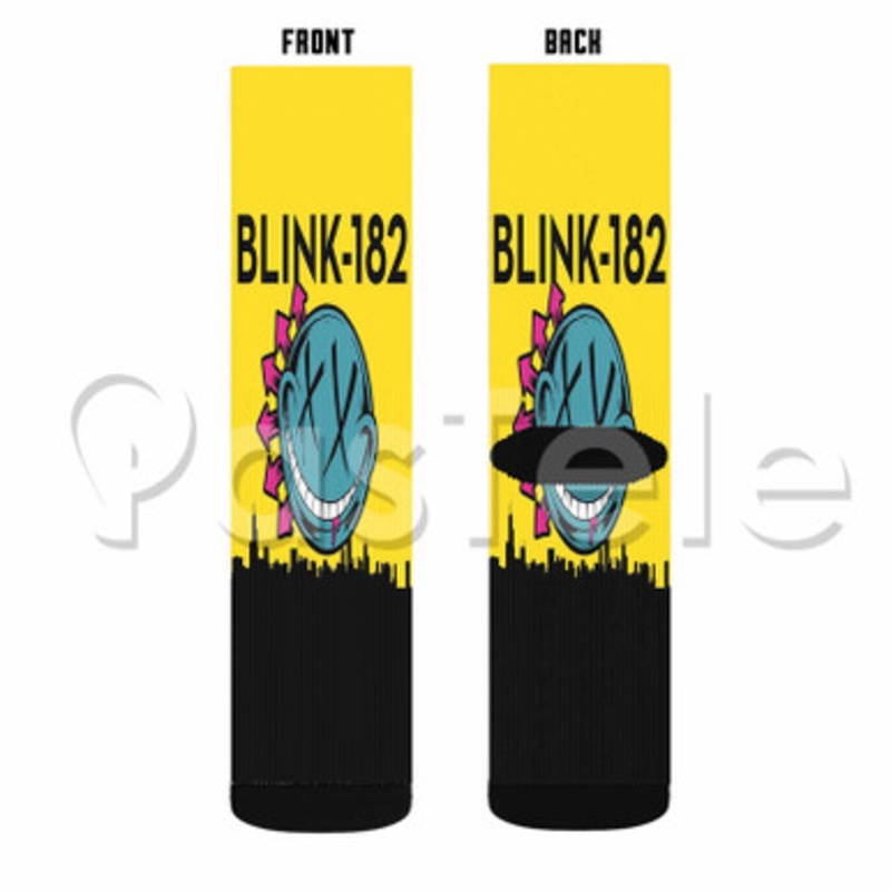 Blink 182 Rotofugi Custom Sublimation Personalized Printed Socks Polyester Acrylic Nylon Spandex
