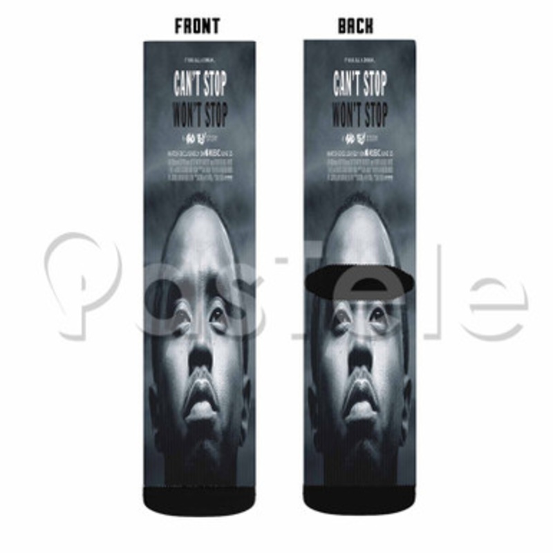 Can t Stop Won t Stop A Bad Boy Story Custom Sublimation Personalized Printed Socks Polyester Acrylic Nylon Spandex