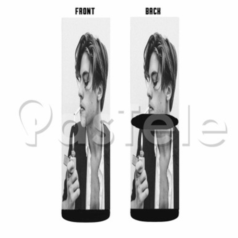 Cole Sprouse Custom Sublimation Personalized Printed Socks Polyester Acrylic Nylon Spandex