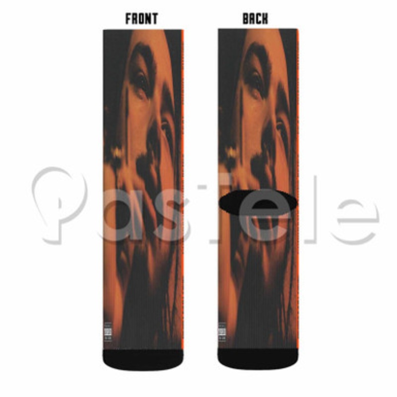 Congratulations Post Malone Feat Quavo Future Custom Sublimation Personalized Printed Socks Polyester Acrylic Nylon Spandex