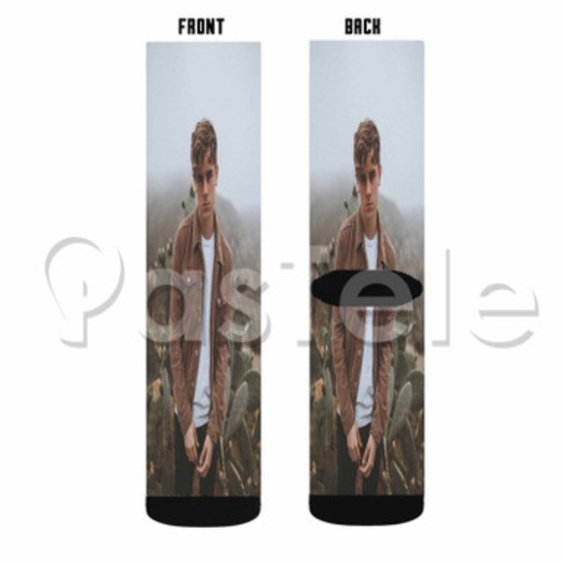 Connor Franta Custom Sublimation Personalized Printed Socks Polyester Acrylic Nylon Spandex