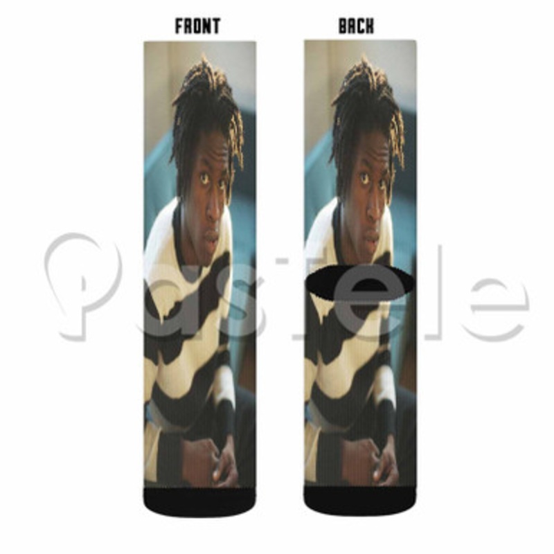 Daniel Caesar Custom Sublimation Personalized Printed Socks Polyester Acrylic Nylon Spandex