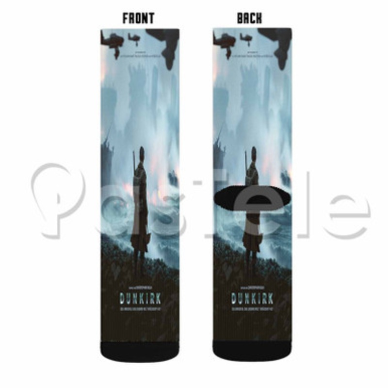Dunkirk Custom Sublimation Personalized Printed Socks Polyester Acrylic Nylon Spandex