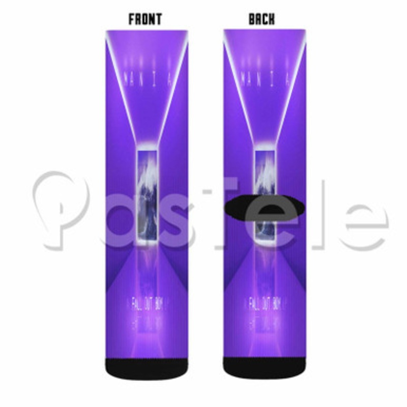 Fall Out Boy Mania Custom Sublimation Personalized Printed Socks Polyester Acrylic Nylon Spandex