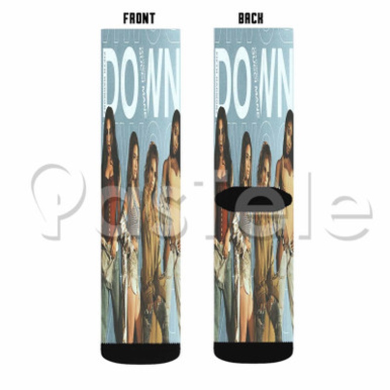 Fifth Harmony Down Custom Sublimation Personalized Printed Socks Polyester Acrylic Nylon Spandex