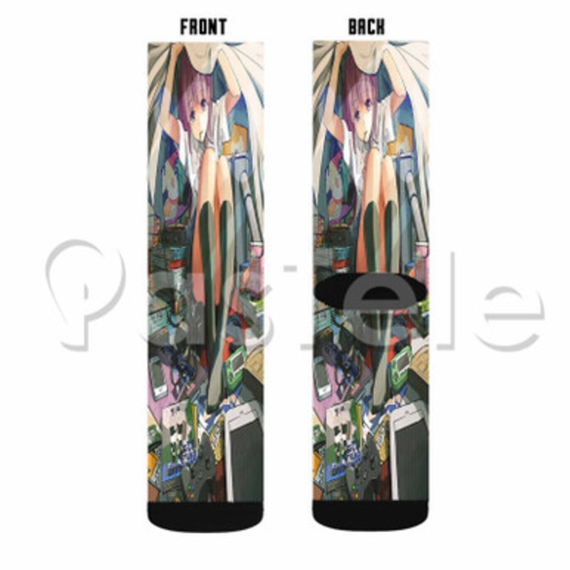 Gamers Custom Sublimation Personalized Printed Socks Polyester Acrylic Nylon Spandex