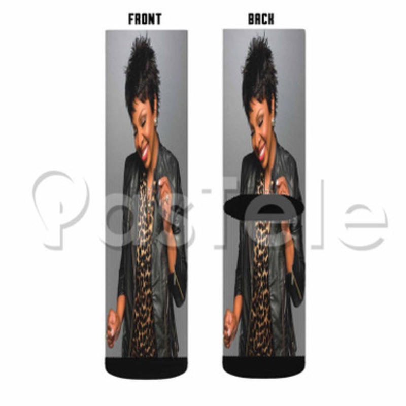 Gladys Knight Custom Sublimation Personalized Printed Socks Polyester Acrylic Nylon Spandex