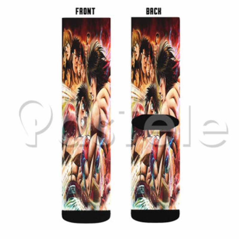 Hajime no Ippo Custom Sublimation Personalized Printed Socks Polyester Acrylic Nylon Spandex