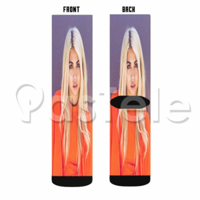 Hayley Kiyoko Custom Sublimation Personalized Printed Socks Polyester Acrylic Nylon Spandex